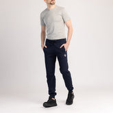 FÉRFI MAGAS MARADÉKÚ PAMUT NADRÁG - TREKMAN