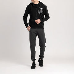 FÉRFI MAGAS MARADÉKÚ PAMUT NADRÁG - TREKMAN