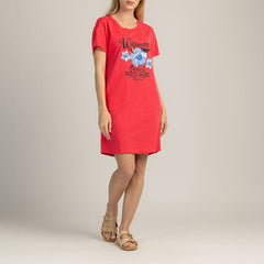 NŐI RÖVID UJJÚ RUHA 100% PAMUT - TROPICA