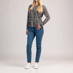 VIVA - NŐI 100% PAMUT HOSSZÚ UJJÚ PÓLÓ