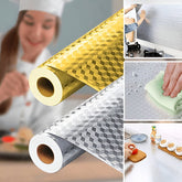 GLOSSHIELD™ - Zsírálló alumínium konyhai öntapadós fólia, 61 × 300 cm