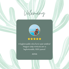 NYÁRI RUHA 100% PAMUT - VIVASUN