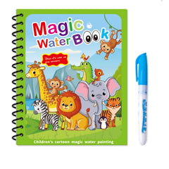 MAGIKO™ - Vizes színezőkönyv, újrahasználható, koszolás nélkül, vizes ceruzával