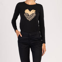 LUMA  - NŐI 100% PAMUT HOSSZÚ UJJÚ PÓLÓ