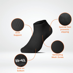 STEPLIGHT™ – OEKO-TEX TANÚSÍTVÁNNYAL RENDELKEZŐ 3 AZ 1-BEN PRÉMIUM SPORTZOKNI (3 DARABOS CSOMAG) - 583 Ft ÁR DARAB