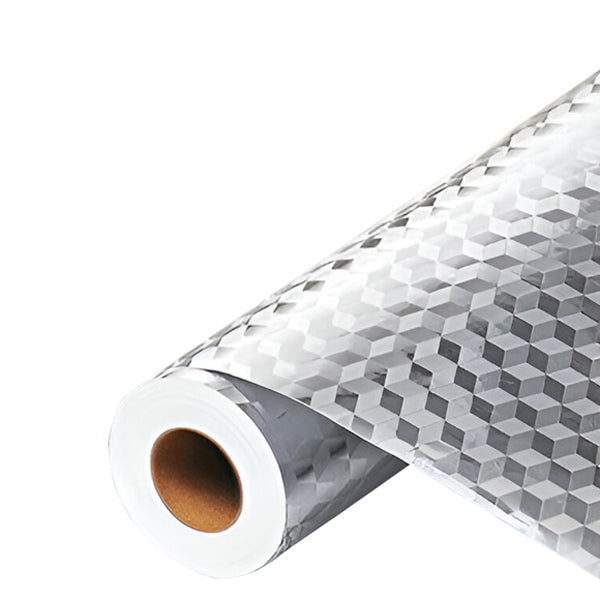 GLOSSHIELD™ - Zsírálló alumínium konyhai öntapadós fólia, 61 × 300 cm