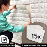 BRICKWALL® – 3D ÖNTAPADÓS TAPÉTA (77 cm x 70 cm)